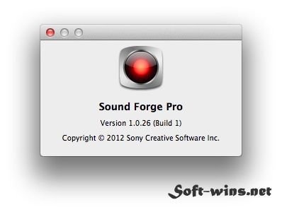 Sound Forge Pro Mac 1.0.26