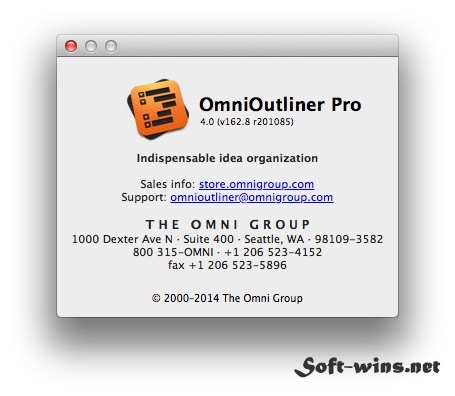 About OmniOutliner Pro 4.0
