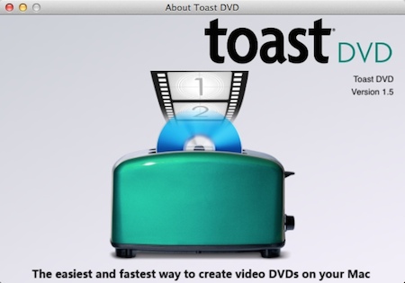 Corel Toast DVD 1.5 - создания DVD-дисков в среде Mac