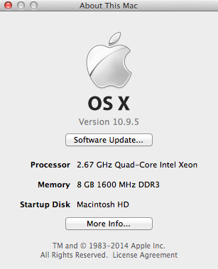 Hackintosh 10.9.5 Mavericks